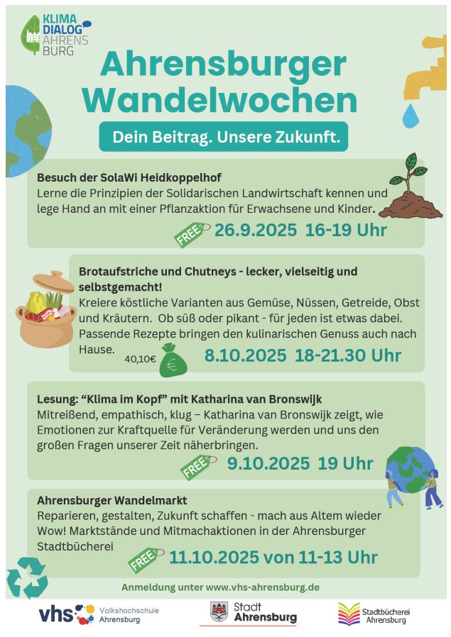 Programm "Ahrensburger Wandelwochen"