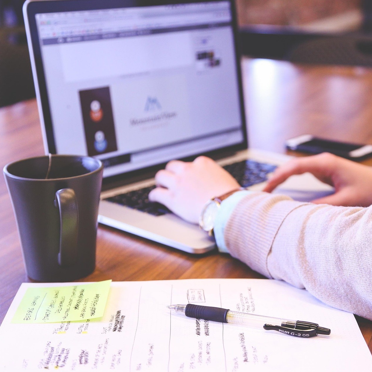 Öffnet die Seite 'Immer einen Schritt voraus:'